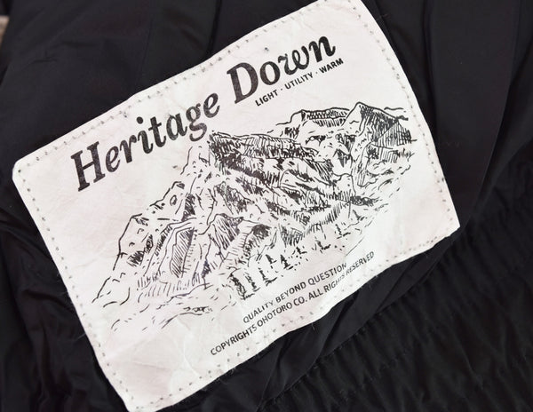 オオトロ OHOTORO heritagedown ダウンジャケット S ジャケット ブラック Sサイズ 103LT-153