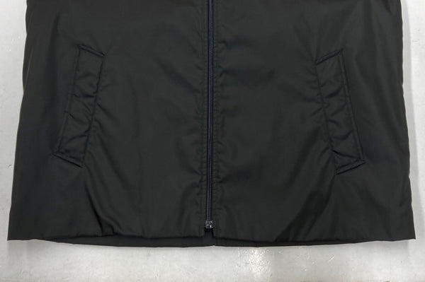 プラダ PRADA NYLON JACKET ナイロン ジャケット ジップアップ アーカイブ アウター 黒 ジャケット 無地 ブラック Sサイズ 104MT-1549