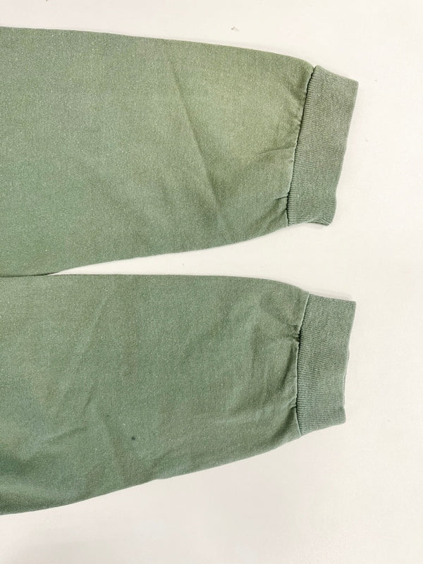 パタゴニア PATAGONIA 90s Vintage ヴィンテージ USA製 Mountainロゴ Tee マウンテンロゴ プリント 長袖カットソー XL Tシャツ グリーン LLサイズ 101MT-4715