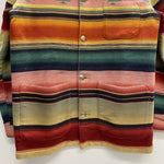 【曜日割引対象外】 ラルフローレン RALPH LAUREN 80's 90's ネイティブ柄 ラグジャケット 三角タグ USA製 ジャケット マルチカラー Sサイズ 201MT-4050 VB