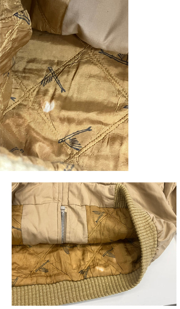 ヴィンテージ vintage 70's 70年代 Varsity by Catalina カタリナ バーシティージャケット ダービージャケット カップショルダー 46 ジャケット ベージュ 101MT-4789