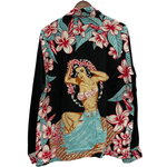 【曜日割引対象外】 サンサーフ SUN SURF SPECIAL EDITION L/S RAYON HAWAIIAN SHIRT SS28422 長袖シャツ ブラック Lサイズ 201MT-4290 VB