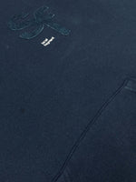 サカイ sacai 21AW × Fragment Design フラグメント Pullover Hoodie プルオーバー フーディ ダメージ加工 SF 紺 21-0315S サイズ 2 パーカ ロゴ ネイビー 104MT-1595