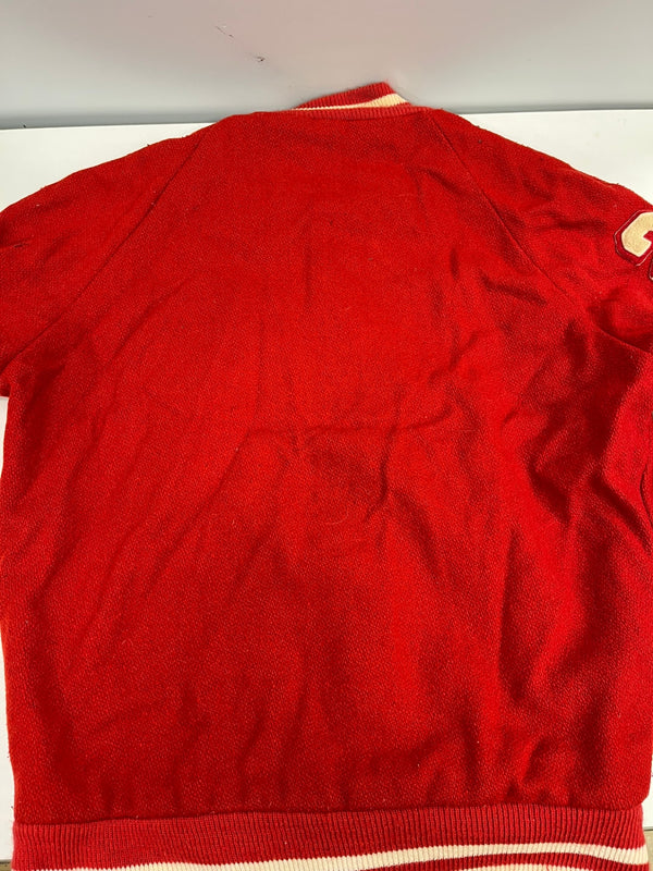 ヴィンテージ vintage 50's～60's 50～60年代 ウールスタジャン ヴァーシティジャケット アワード レターマン ワッペン レザーパイピング ラグランスリーブ ジャケット レッド 101MT-5331