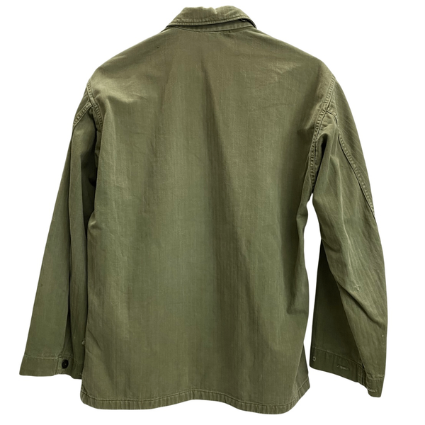 【曜日割引対象外】 ヴィンテージ vintage 40's US.ARMY M-43 HBT プレーンボタン ユーティリティ ミリタリー ジャケット カーキ 201MT-3694 VB