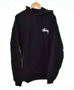 ステューシー STUSSY 8 Ball Fade Hoodie フェード エイト ボール フーディー MADE in GUATEMALA グアテマラ製 ストックロゴ プルオーバー パーカ ブラック Lサイズ 103MT-2988