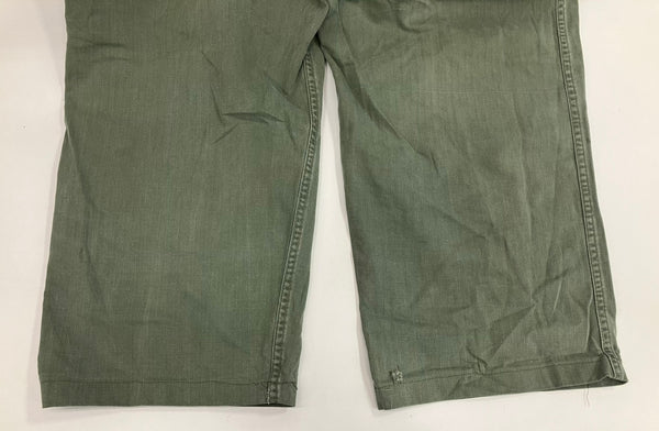 ミリタリー Military 40's~50's 40～50年代 US ARMY M-47 HBT 米軍 ベイカーパンツ アジャスター VINTAGE ヴィンテージ カーゴパンツ カーキ - 101MB-713