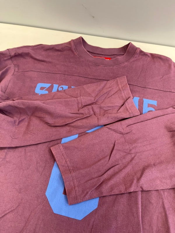 シュプリーム SUPREME Affiliated L/S football Top アフィリエイト フットボールトップ ナンバリング 紫 ロンT パープル Mサイズ 101MT-5050