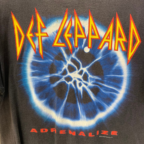 【曜日割引対象外】 バンド band 90’s 90s 90年代 1993s DEF LEPPARD ADRENALIZE T-shirt Tシャツ ブラック Lサイズ 201MT-3614 VB