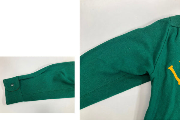 ヴィンテージ vintage 60's 60年代 BUTWIN バトウィン メルトン スポーツジャケット ウールブルゾン TALON ZIPPER アメリカ製 MADE IN USA 40 ジャケット グリーン 101MT-4766