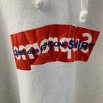 シュプリーム SUPREME × COMME des GARCONS SHIRT Box Logo Hooded Sweatshirt パーカ ホワイト XLサイズ 201MT-4818