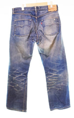リーバイス Levi's 00's 2004年 501xx 1955年 復刻 USA製 アメリカ限定 ボタンフライ ボタン裏 R リペア デニム ブルー 35/34 103MB-595