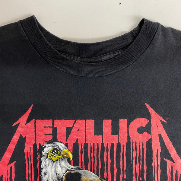 【曜日割引対象外】 ヴィンテージ vintage 90's メタリカ METALLICA NOWHERE ELSE TO ROAM U.S. SUMMER '94 Tシャツ ブラック XLサイズ 201MT-4699 VB