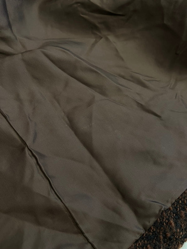 ワイズ Y's ウールコート ツイードコート  YS-J05-119 コート ブラウン サイズ3 101LT-204