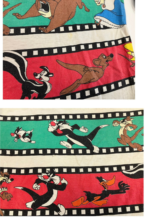 ヴィンテージ vintage Looney Tunes ルーニー・テューンズ キャラクター 両面プリント オールオーバープリント - Tシャツ マルチカラー 101MT-4007