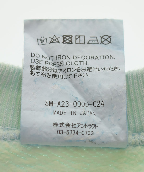 セントマイケル  SAINT MICHAEL 23AW JESUS CREW N SWEAT SHIRT ダメージ加工 ヴィンテージ加工 SM-A23-0000-024 スウェット ブルー LLサイズ 103MT-3009