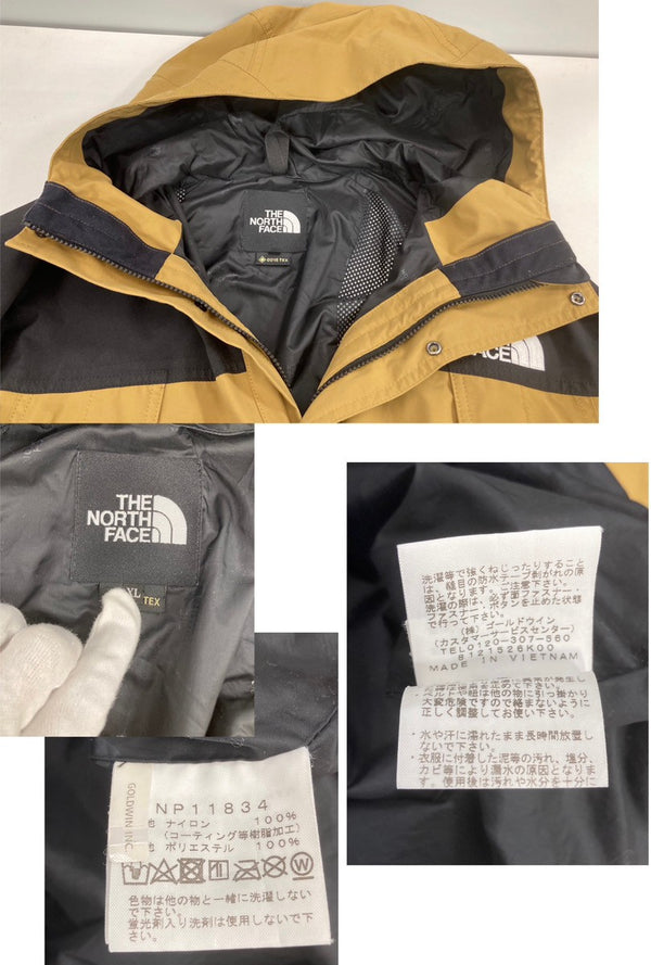 ノースフェイス THE NORTH FACE Mountain Light Jacket/マウンテンライトジャケット GORE-TEX 防水 シェルジャケット NP11834 XL ジャケット ベージュ LLサイズ 101MT-3532