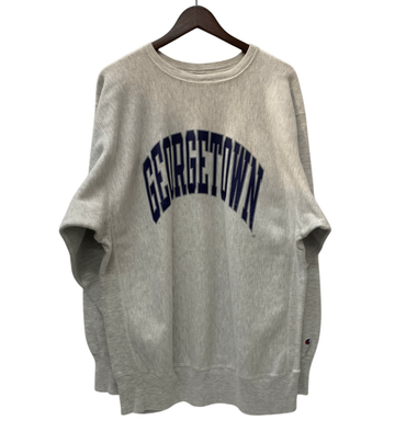 【曜日割引対象外】 チャンピオン Champion 90's REVERSE WEAVE USA製 前期 GEORGETOWN スウェット グレー XXLサイズ 201MT-2924 VB