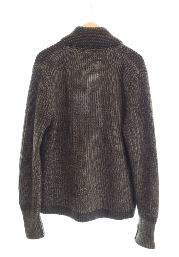 ダブルアールエル RRL ラルフローレン LOW GAUGE SHAWL COLLAR CARDIGAN ローゲージショールカラーカーディガン  カーディガン ブラウン LLサイズ 103MT-2448