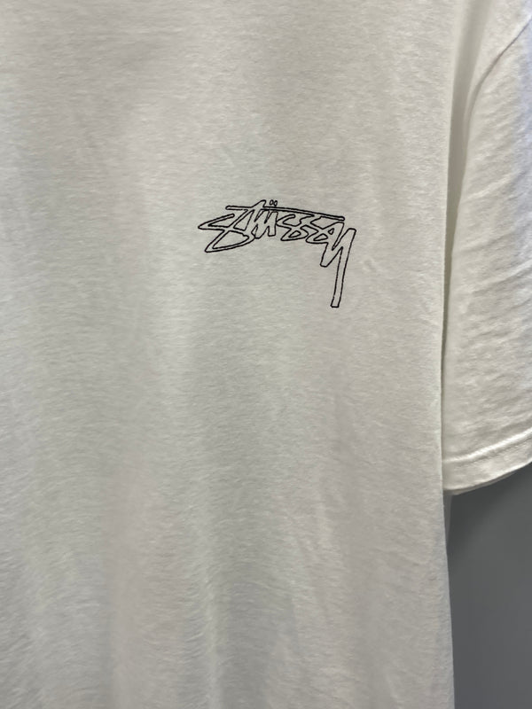 ステューシー STUSSY 24ss wingspan tee ウィングスパン プリント Tシャツ ホワイト Lサイズ 101MT-2772