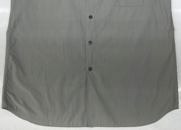 プラダ PRADA L/S DRESS SHIRT ドレス シャツ 長袖 レギュラーカラー ボタン 灰 サイズ 39 長袖シャツ 無地 グレー 104MT-1610