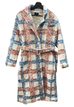 リーバイス Levi's 21FW MADE&CRAFTED BRUSH PLAID OVERCOAT JADA PLAID NATURAL チェスター ロング ボア フリース オーバーサイズ PC9-A0338-0000 コート チェック マルチカラー Sサイズ 104LT-253