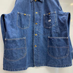 【曜日割引対象外】 リー Lee 50's 91-J デニム カバーオール ジャケット ブルー 48サイズ 201MT-4767 VB