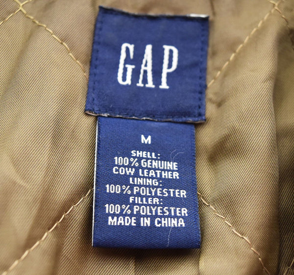 ギャップ GAP OLD GAP 08AW 00'S カウレザー ダブル ライダース オールド キャメル ジャケット ベージュ Mサイズ 103MT-2699