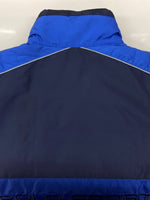 ラルフローレン RalphLauren POLO SPORT 90s REVERSIBLE DOWN PUFFER JACKET リバーシブル ダウン パファー ジャケット ジップアップ アウター 青 紺 ジャケット ロゴ ネイビー Mサイズ 104MT-2143