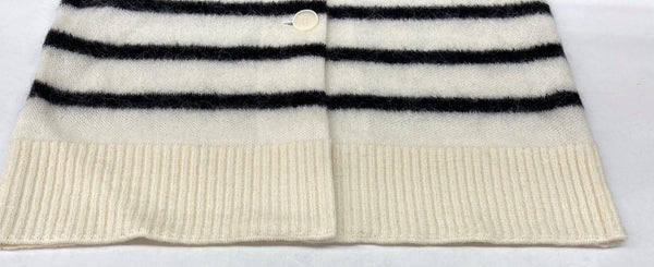 ボーダーズアットバルコニー BORDERS at BALCONY 22SS SPRING MOHAIR LONG CARDIGAN スプリング モヘヤ ロングカーディガン ボーダー BEIGE BD2211-1A-01 カーディガン ロゴ ベージュ SIZE38 104LT-110