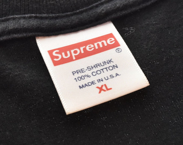 シュプリーム SUPREME 19AW Queen Tee クイーンTシャツ トランプ柄 ビッグロゴ XL Tシャツ ブラック 103MT-2726