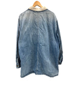 ヴィンテージ vintage 80's 80年代 BIG SMITH ビッグスミス デニムカバーオール チョアコート 金ボタン 襟コーデュロイ ジャケット ブルー 101MT-4897