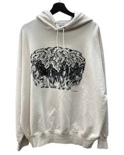 クーティー COOTIE × Magical Design マジカル デザイン Print Sweat Hoodie プリント スウェット フーディ 白 CTE-24A337 パーカ プリント ホワイト Mサイズ 104MT-2207