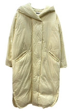 シールームリン SeaRoomlynn Back tuckフード ロング ダウンコート サンプル品 キルティング オーバーサイズ パステルカラー クリーム YELLOW 黄色 3190017 コート 無地 イエロー 104LT-255