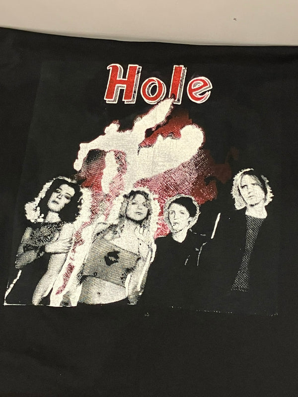 バンドTシャツ BAND-T 90s 90's HOLE  ホール パーキングロット Parking Lot Tシャツ プリント ブラック フリーサイズ 101MT-2474