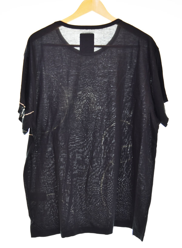 ヨウジヤマモト YOHJI YAMAMOTO BLACK Scandal Yohji Yamamoto 19awバッファローオーバーサイズ Tシャツ HC-T67-084 3 Tシャツ ブラック 103MT-3288