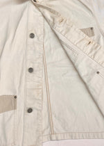 ダブルアールエル RRL COVERALL JACKET カバーオール ジャケット ワーク 3ポケット Ralph Lauren 白 ジャケット 無地 ホワイト Mサイズ 104MT-1375