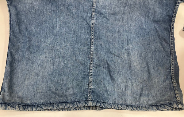 ヴィンテージ vintage 80's 80年代 BIG SMITH ビッグスミス デニムカバーオール チョアコート 金ボタン 襟コーデュロイ ジャケット ブルー 101MT-4897