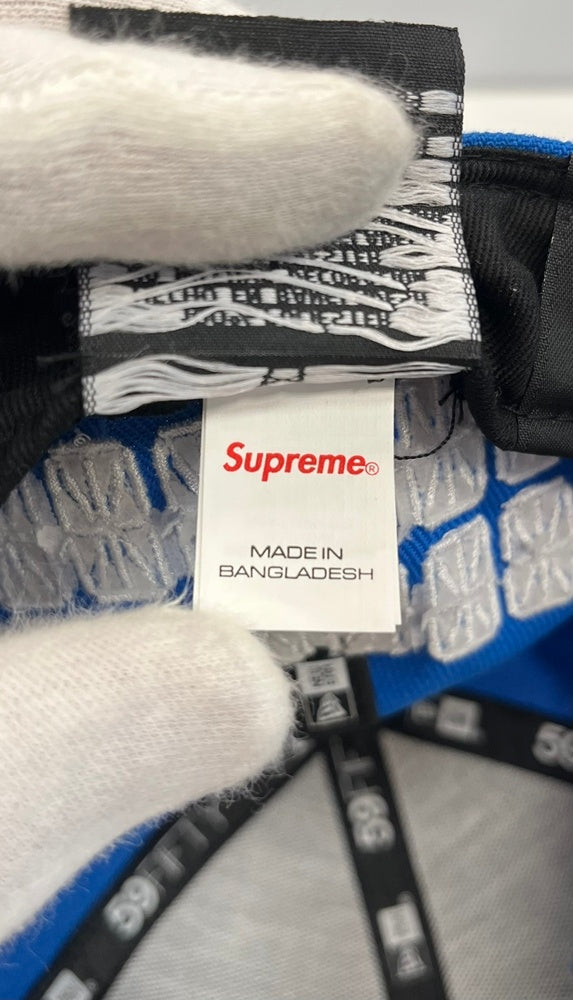 シュプリーム SUPREME Sharpie Box Logo New Era シャーピー ボックスロゴ ニューエラ 青 7 1/2 帽子 メンズ帽子 キャップ ブルー 101hat-153