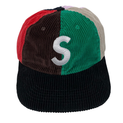 【中古】シュプリーム SUPREME 24FW Corduroy S logo 6-panel Multi Color 帽子 メンズ帽子 キャップ マルチカラー 201goods-577