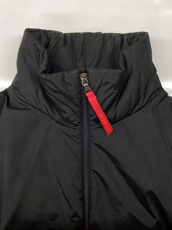 プラダ PRADA SPORT NYLON COAT ナイロン コート ダブルジップ ロング 中綿 アーカイブ ジャケット 黒 SGV294 サイズ 48 ジャケット 無地 ブラック 104MT-1703
