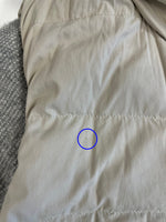 モンクレール MONCLER ニット切替 ダウンジャケット フード グレー サイズ0 ジャケット ベージュ 101MT-5437