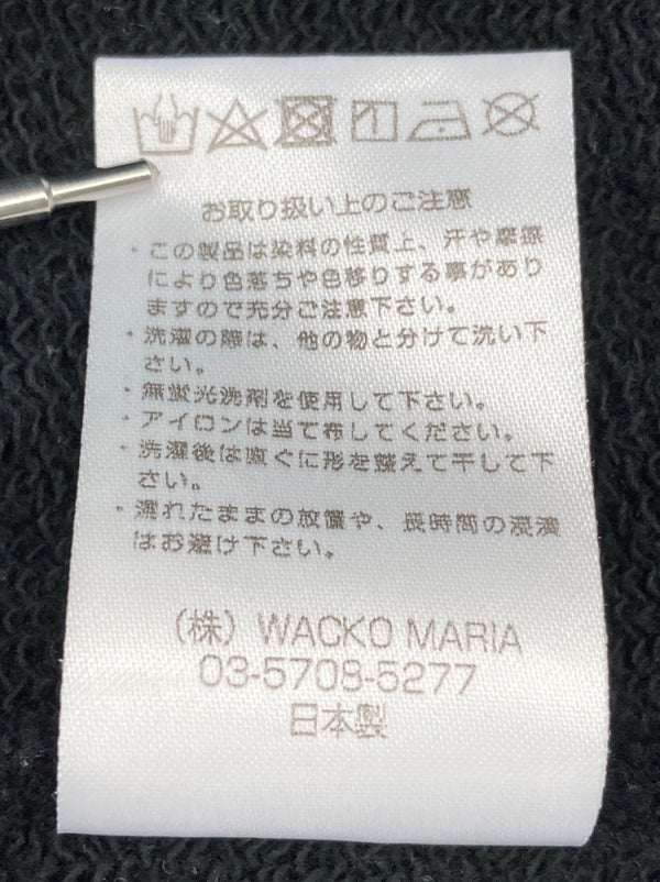 ワコマリア WACKO MARIA GUILTY PARTIES MIDDLE WEIGHT PULLOVER HOODED SWEAT SHIRT プルオーバー ロゴ フーディ パーカ プリント ブラック Lサイズ 104MT-2139