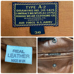 【曜日割引対象外】 リアルマッコイズ THE REAL McCOY’S A-2 レザー フライトジャケット ジャケット ブラウン 36サイズ 201MT-3595 VB