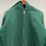 【曜日割引対象外】 カーハート Carhartt 80's 裏サーマル アルミジップ YKK ジップパーカー パーカ グリーン 201MT-4598 VB