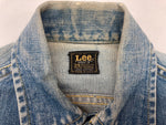 リー Lee 60's 60年代 101-J Vintage Denim Jacket ヴィンテージ デニム Gジャン 四角黒タグ 青 サイズ 34 ジャケット 無地 ブルー 104MT-985