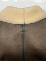 アビレックス AVIREX B-3 MOUTON FLIGHT JACKET ムートン フライト ジャケット ボア ジップアップ 軍物 アウター 茶 33H5595 サイズ 40 ジャケット 無地 ブラウン 104MT-1711