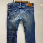 ヒステリックグラマー HYSTERIC GLAMOUR デストロイ オールモンスターズ スタッズ 5AP-0843 デニム ブルー 32サイズ 201MB-1014