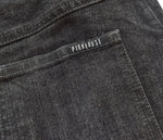 ピンクハウス PINK HOUSE 裾ベアーフラワー刺繍 デニムスカート スカート ブラック Mサイズ 103LB-9