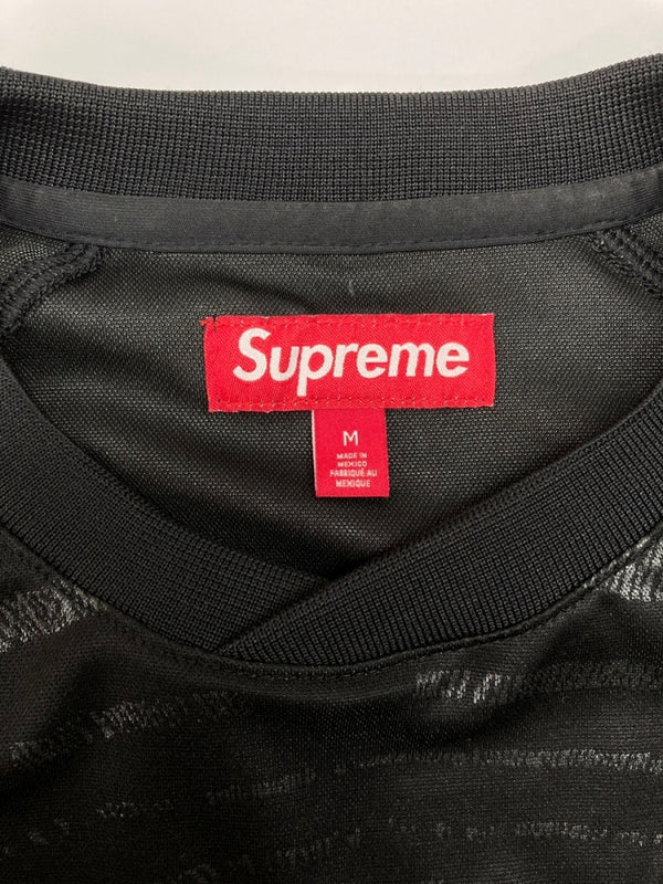 シュプリーム SUPREME 24SS Jacquard Soccer Jersey ジャカード サッカー ジャージ スポーツ ピッチ 半袖 黒 Tシャツ ロゴ ブラック Mサイズ 104MT-2103